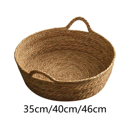 Hand-Woven All-Season Cat Bed Basket