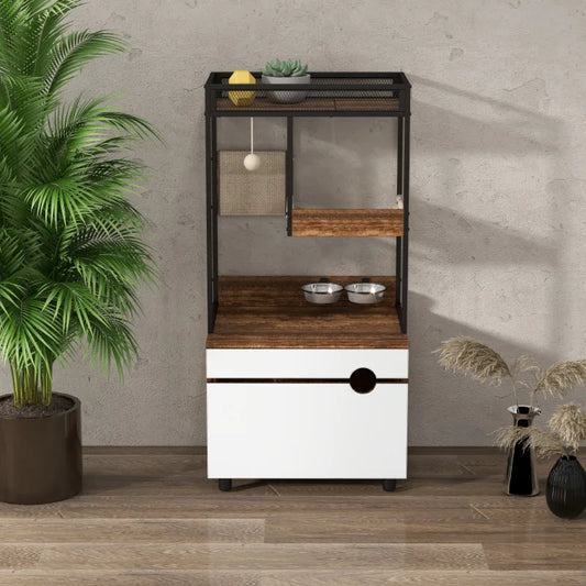 Multifunctional Cat Litter Box Enclosure & Cat Tree