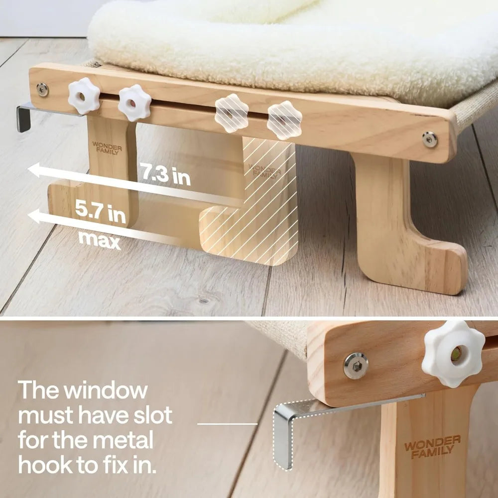 4-in-1 Elevated Cat Bed with Removable Cushion
